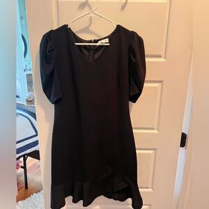 BLACK SHE AND SKY MINI DRESS
